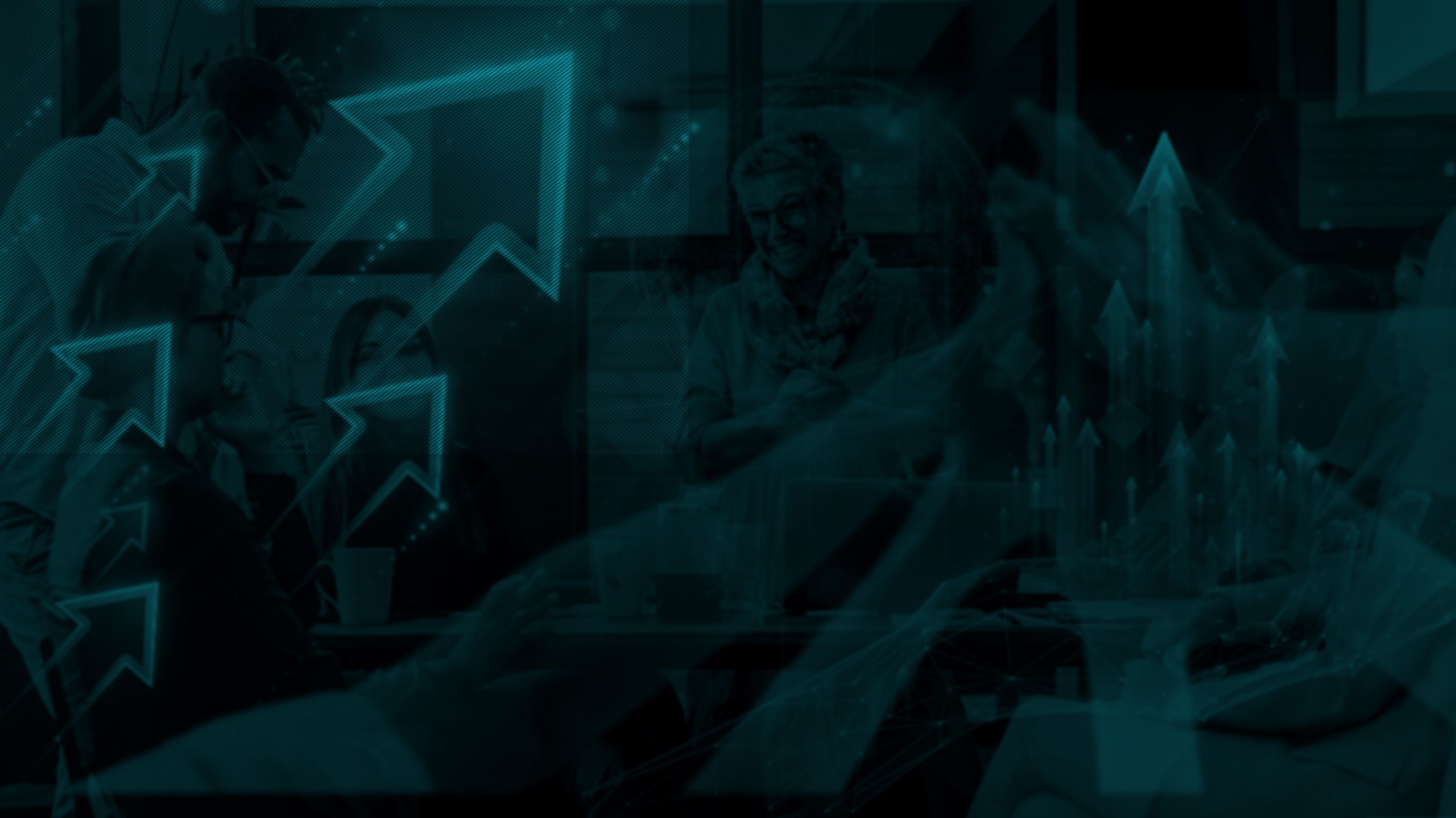 Black and teal arrows background