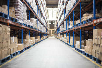 Warehouse filled with boxes